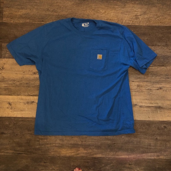 Carhartt Loose Fit XXL Blue Work T-Shirt - Picture 5 of 6